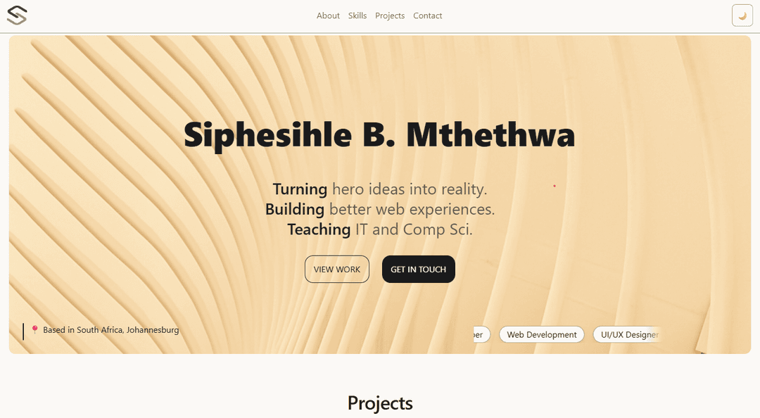 Siphesihle B. Mthethwa Portfolio
